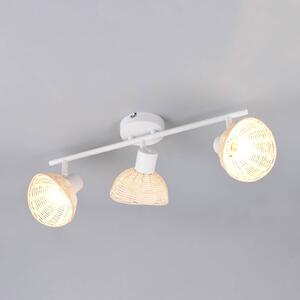 Reality Leuchten Plafoniera soffitto Calvi, dimmerabile, Bianco / Opale, Soggiorno / Sala da pranzo, Metallo, Plafoniera