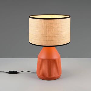 Reality Leuchten Lampada da tavolo Formentera, Marrone / Ruggine, Soggiorno / Sala da pranzo, Ceramica, Lampada da tavolo