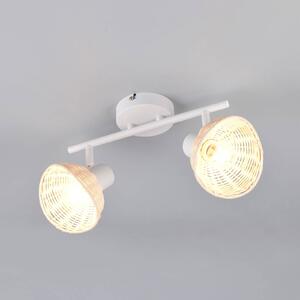Reality Leuchten Plafoniera soffitto Calvi, dimmerabile, Bianco / Opale, Soggiorno / Sala da pranzo, Metallo, Plafoniera