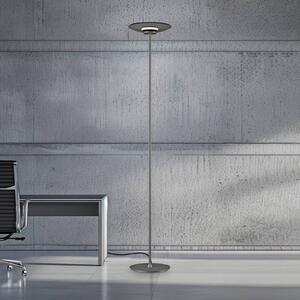 PURE Lampada da terra Moon, dimmerabile, Alluminio / Grigio / Zincato, Camera da letto, Alluminio, Moderno, Lampada da terra