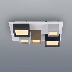 PURE Plafoniera soffitto Manhatten, dimmerabile, Multicolore, Corridoio, Alluminio, Moderno, Plafoniera