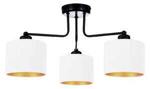Lampada da soffitto bianca lampada in velluto vintage moderna E27 lampada di design a 3 luci N230-E3-W