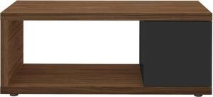 Tavolino in noce e nero, 105 x 55 x 43,6