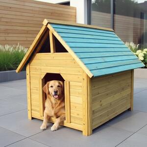 Mucola cuccia per cani all'aperto 95CM gabbia per cani resistente alle intemperie casa per cani in legno cuccia per animali domestici grotta per cani