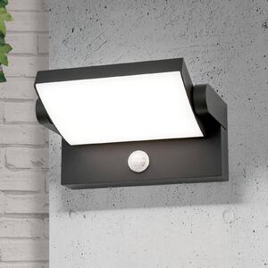 ORION Applique LED esterni Ginger, sensore, nero, IP54