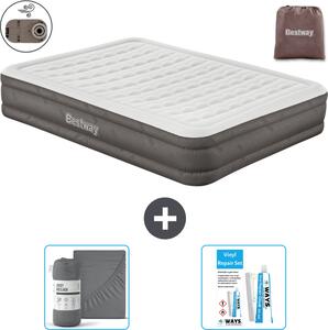 Materasso gonfiabile Bestway - 2 persone - 152 x 203 x 36 cm - Marrone - Accessori inclusi