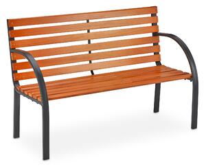 Panca da giardino relaxdays 10036068_0 metallo marrone 123,0 cm