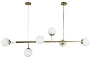 Lampadario sfere ottone FINO W6