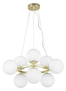 Lampadario a sfera circolare oro LEDO W9