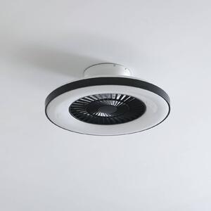 Lindby Smart LED ventilatore da soffitto Paavo, nero, silenzioso,Tuya