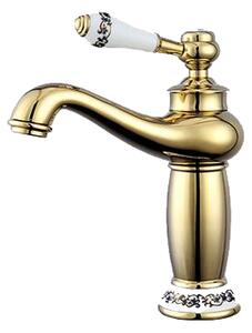 Miscelatore lavabo KRAN retro GOLD in appoggio IRENE LAUFERI