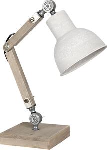 Lampada da tavolo Clayre & Eef 15x15x47 cm Legno beige
