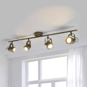 Faretto a soffitto Leonor Lindby, dimmerabile, Bronzo / Ottone antico, Soggiorno / Sala da pranzo, Metallo, Antico, Plafoniera