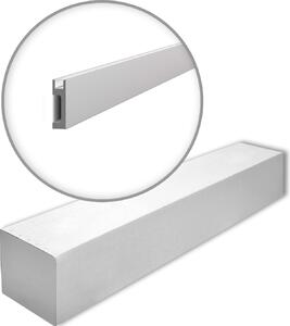 NMC IL10-box WALLSTYL Noel Marquet 1 cartone con 14 strisce decorative Modanatura per pavimenti Illuminazione indiretta stile moderno colore grigio | 28 m