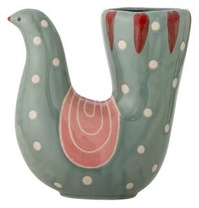 Vaso in gres verde dipinto a mano (altezza 19 cm) Trudy - Bloomingville