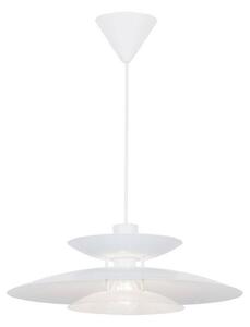 Viokef Lampada a sospensione Nino, dimmerabile, Bianco / Opale, Soggiorno / Sala da pranzo, Metallo, Moderno, Lampada a sospensione