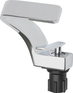 Miscelatore per lavabo - A libera installazione - Monocomando - 1 foro - Acqua calda e fredda - Ottone massiccio - Zincato - G3/8 (9,5 mm) - Giallo