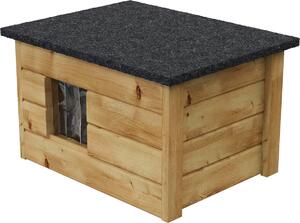 Cuccia per cani Casa per cani resistente alle intemperie Caverna per cani impermeabile in legno coibentato 57x44 cm 10335