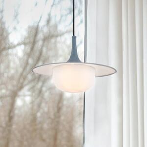 Viokef Lampada a sospensione Fred, grigio/bianco, Ø 35 cm, plastica/metallo