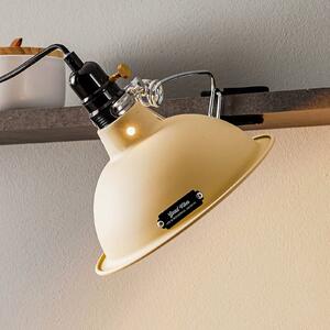 FARO BARCELONA Lampada a morsa Pepper, look industriale, beige