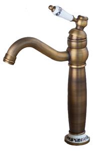 Lavabo BATTERY VENUS KRAN retro ottone loft porcellana LAUFERI