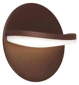Viokef Applique da esterni LED Letty, marrone, Ø 18 cm, metallo, IP65
