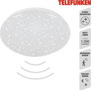 Lampada da soffitto a LED con sensore cielo stellato 12 W bianco metallo-plastica Telefunken