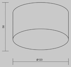 Maytoni Plafoniera LED da esterni Zon, bianca, Ø 12 cm, 3.000 K, metallo Zon, Bianco / Opale, Alluminio, Moderno, Plafoniere LED