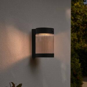 Nordlux Applique da esterno a energia solare Coupar, nero, plastica, IP44