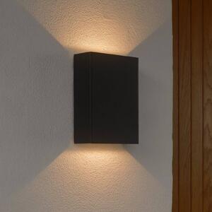 Nordlux Applique da esterni LED Fold Seaside up/down, 10 x 15 cm, nero
