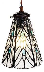 Clayre & Eef lampada a sospensione Tiffany Ø 15x115 cm Vetro trasparente