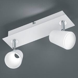 Trio Lighting Faretto LED cromato bianco Narcos 2 luci