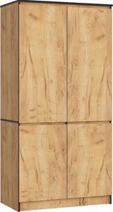 Akord Armadio 4 Ante In Rovere Craft 90X51X180 Cm