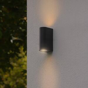 Nordlux Applique da esterno Dion Double, nero, GU10, alluminio, IP44