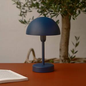 Nordlux Lampada da tavolo a LED ricaricabile Ellen To-Go, blu, alluminio dimmerabile, Blu, Soggiorno / Sala da pranzo, Alluminio