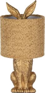 Clayre & Eef Lampada da tavolo Rabbit Ø 20x43 cm Plastica color oro