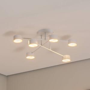 Plafoniera soffitto Modus 6 EMIBIG LIGHTING, dimmerabile, Bianco / Opale, Soggiorno / Sala da pranzo, Metallo, Moderno, Plafoniera