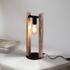 JUST LIGHT. Lampada da tavolo Log di legno