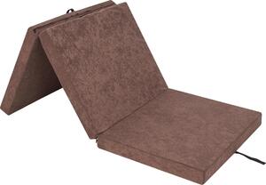 Materasso pieghevole "BEN" - 195×80×8 cm - pieghevole, rivestimento lavabile, tessuto Aloba, come letto per gli ospiti, tappetino da allenamento o pouf | PillowPrim