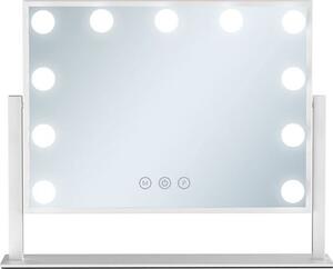Specchio da trucco UNIQ Paris con 11 lampade LED - Bianco