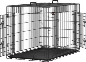 Gabbia per cani FEANDREA, box per cani, pieghevole, 122 x 74,5 x 80,5 cm, nero