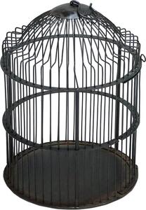 Gabbia per uccelli decorativa in ferro - decorazione vintage dall'aspetto industriale