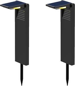 Set di 2 fari solari a LED bianchi freddi OSTRY H41cm Illuminazione per esterni, illuminazione solare per sentieri da giardino