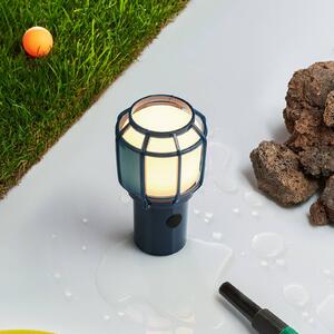 MARSET Chispa LED da terrazzo a batteria IP44 blu