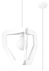 Lampada a sospensione TRES bianco 1xE27 15W acciaio 130x33x33cm Sollux Lighting