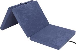 Materasso pieghevole "BEN" - 195×80×8 cm - pieghevole, rivestimento lavabile, tessuto Aloba, come letto per gli ospiti, tappetino da allenamento o pouf | PillowPrim