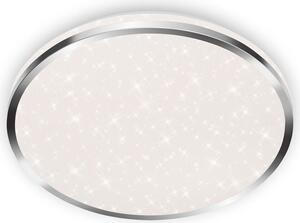 BRILONER ACORUS Lampada da soffitto a LED per bagno, IP44 protezione dagli spruzzi d'acqua, decorazione stellata, luce bianca neutra, colore cromato, 33 x 6,6 cm