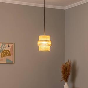 TK Lighting Lampada a sospensione Calisto, Jute, marrone naturale, 1 luce, Ø 20 cm