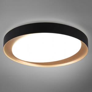 Reality Leuchten Plafoniera LED Zeta tunable white, nero/oro