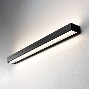 MCJ Applique a LED Mera, larghezza 80 cm, nero, 3000K